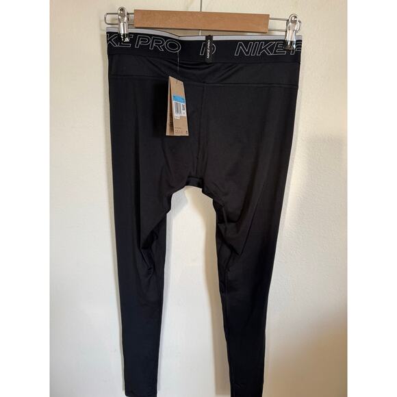 NWT Nike Pro Dri-Fit Men's Training Tights Black Size Medium - Picture 2 of 9